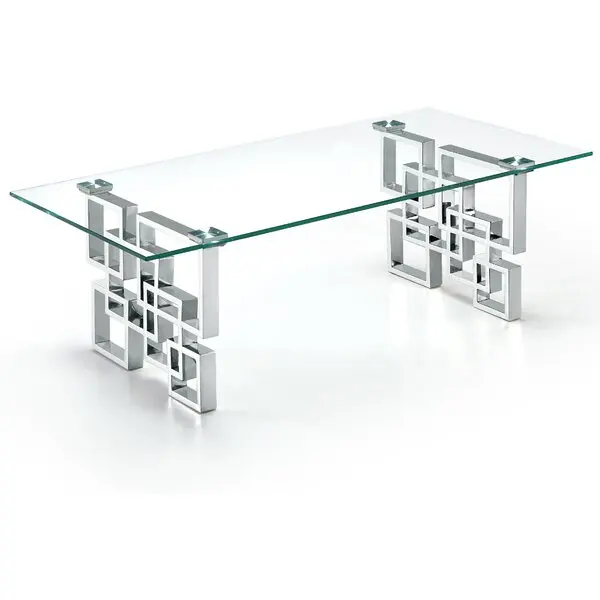 bv-Modern Luxury Chrome Stainless Steel Tempered Glass Top Rectangle Coffee Table for Home Hotel·
bv-Modern Luxury Chrome Stainless Steel Tempered Glass Top Rectangle Coffee Table for Home Hotel·