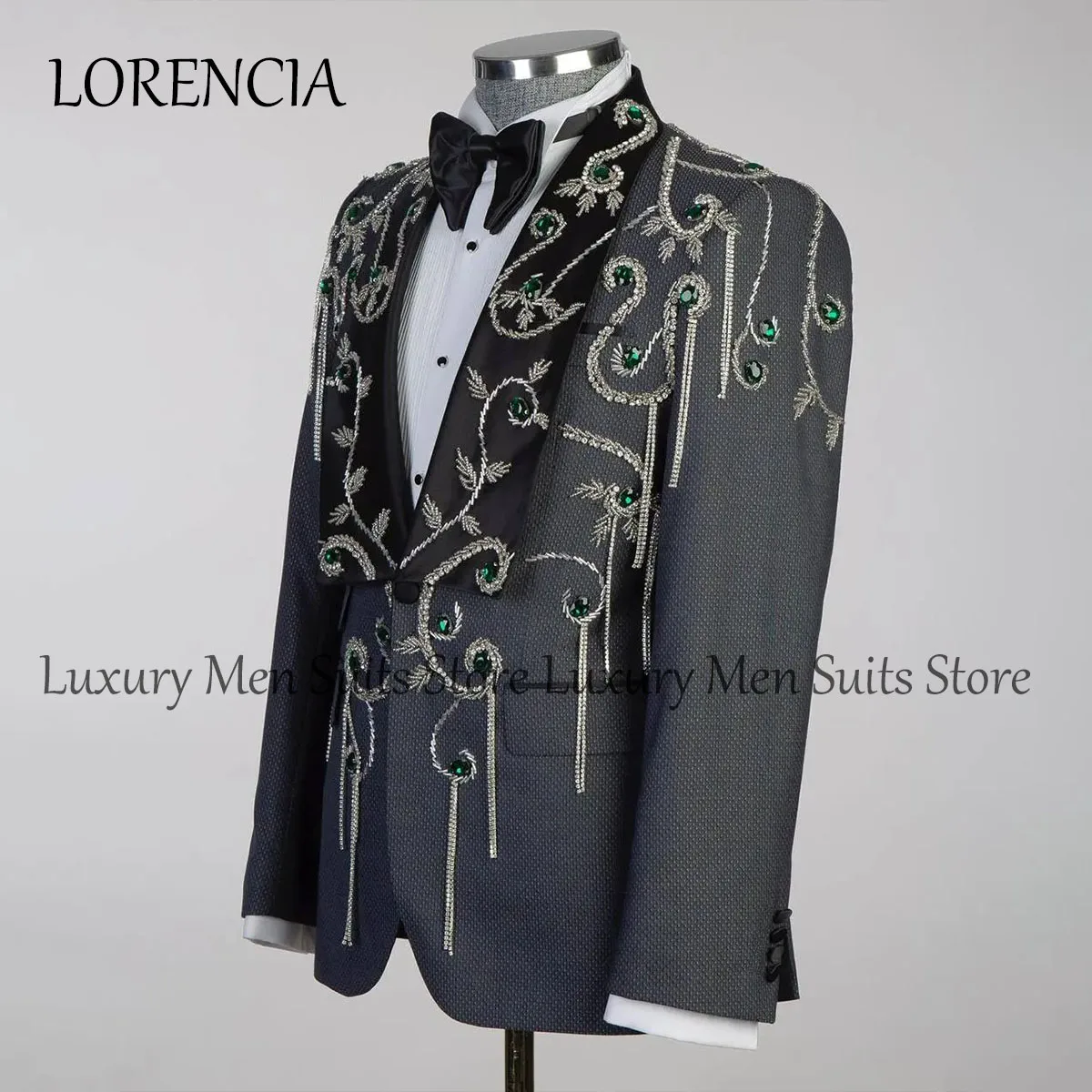 Luxury Diamond Tassel Men Suits Ornament Tuxedo Wedding Party Groom Dresswear Blazer Male Customized Luxurious Beaded Cummerbund
Luxury Diamond Tassel Men Suits Ornament Tuxedo Wedding Party Groom Dresswear Blazer Male Customized Luxurious Beaded Cummerbund