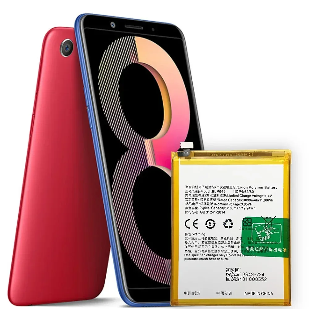 BLP649 Высококачественная сменная батарея для OPPO A83 A1 F5 Lite BLP-649 CPH1729 Встроенная литиевая батарея большой емкости
BLP649 Высококачественная сменная батарея для OPPO A83 A1 F5 Lite BLP-649 CPH1729 Встроенная литиевая батарея большой емкости