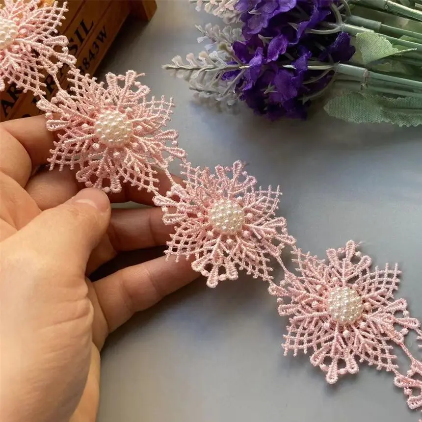 1 Yard Pink Pearl Beaded Embroidered Flower Lace Ribbon Trim Floral Applique Patches Fabric Sewing Craft Vintage Wedding Dress
1 Yard Pink Pearl Beaded Embroidered Flower Lace Ribbon Trim Floral Applique Patches Fabric Sewing Craft Vintage Wedding Dress