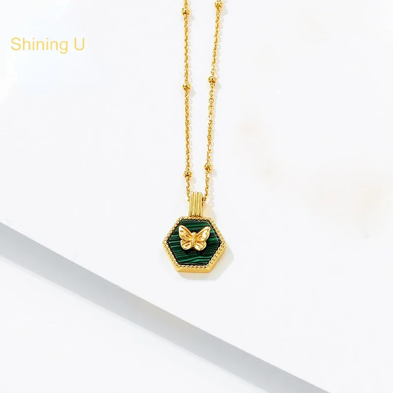 Shining U S925 Silver Butterfly Pendant Jewelry Set Necklace for Women Malachite Pearl Shell Fine Jewelry
Shining U S925 Silver Butterfly Pendant Jewelry Set Necklace for Women Malachite Pearl Shell Fine Jewelry