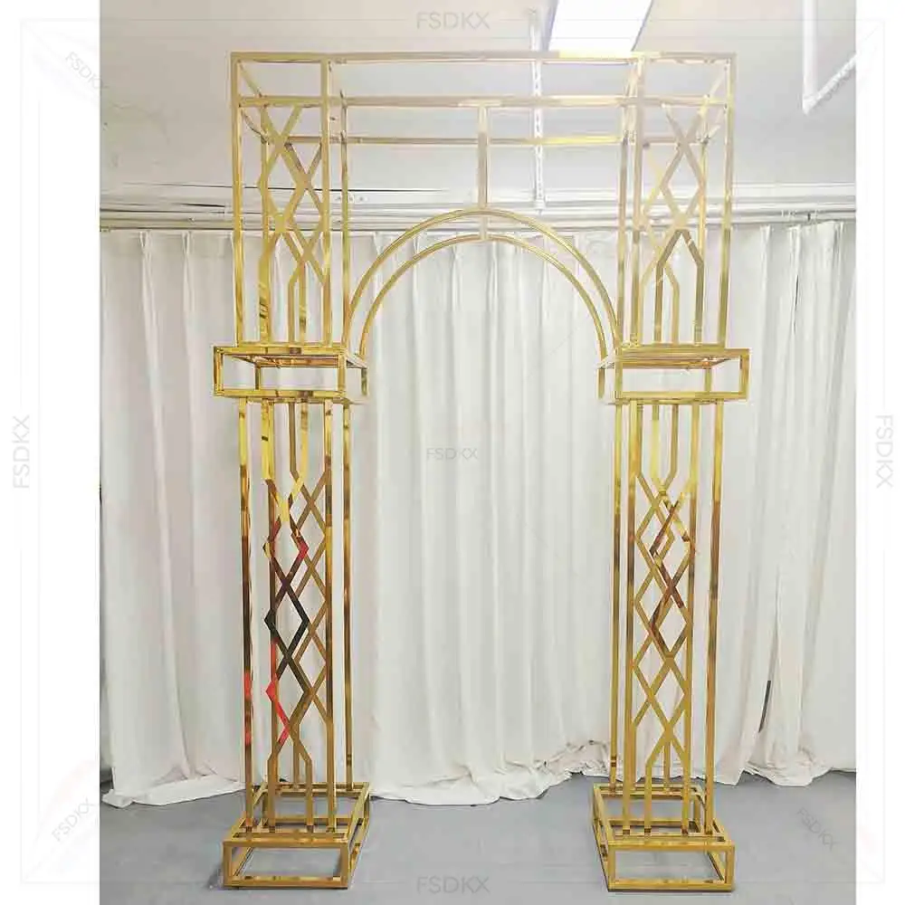 Luxury European Mirror Stainless Steel Carved Wedding Backdrop Panels Gold Wedding Stand Backdrop Arch for Stage
Luxury European Mirror Stainless Steel Carved Wedding Backdrop Panels Gold Wedding Stand Backdrop Arch for Stage