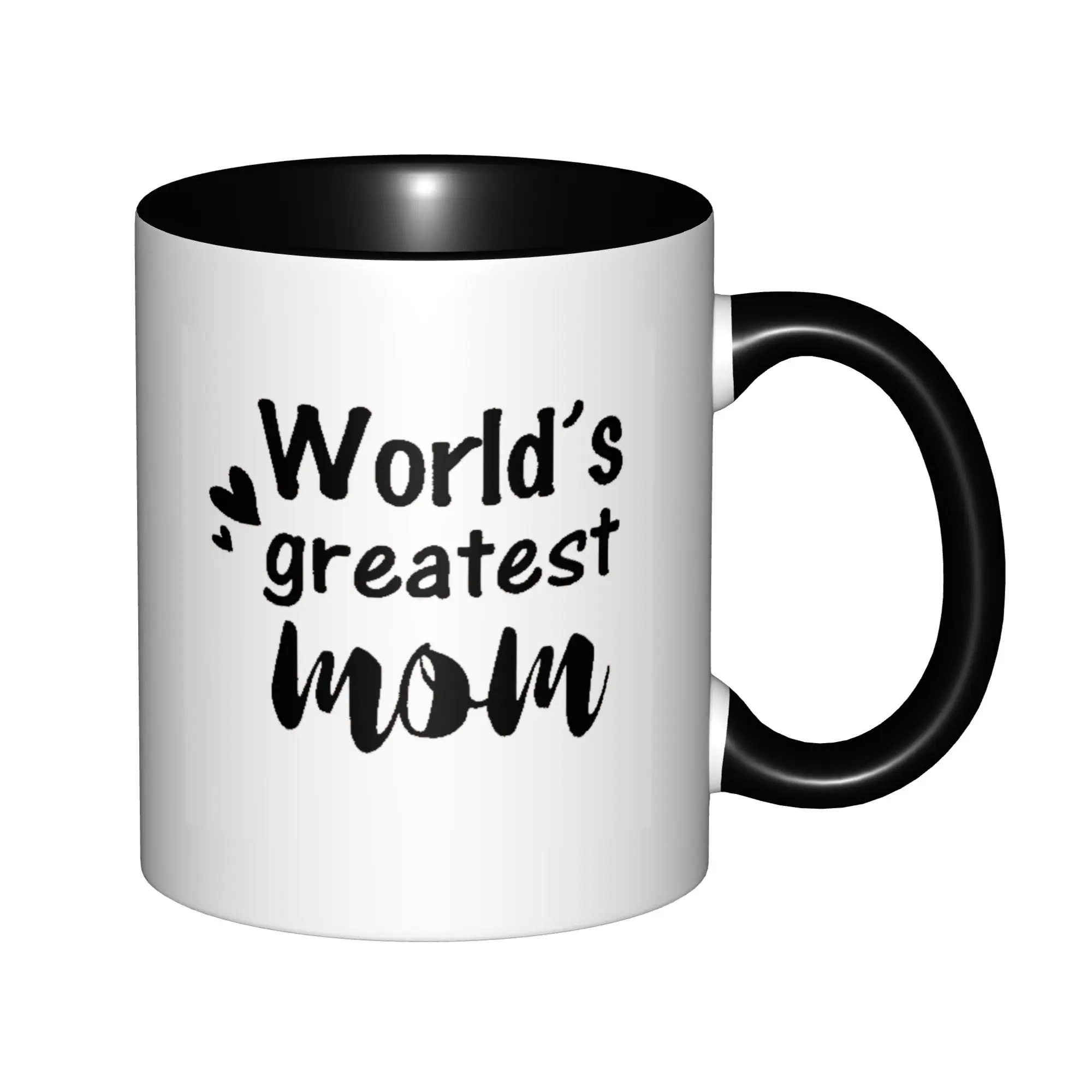 World's Greatest Mom, Mother's Day Gift for Mom Mugs With Black Handle Birthday Coffee Mugs Ceramic Tea Cups 11oz
World's Greatest Mom, Mother's Day Gift for Mom Mugs With Black Handle Birthday Coffee Mugs Ceramic Tea Cups 11oz