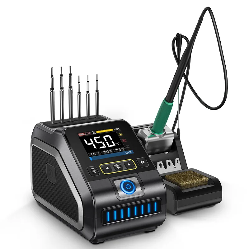 Intelligent constant temperature welding table DWS-200 maintenance electric soldering iron peak power 200W ultra-high
Intelligent constant temperature welding table DWS-200 maintenance electric soldering iron peak power 200W ultra-high