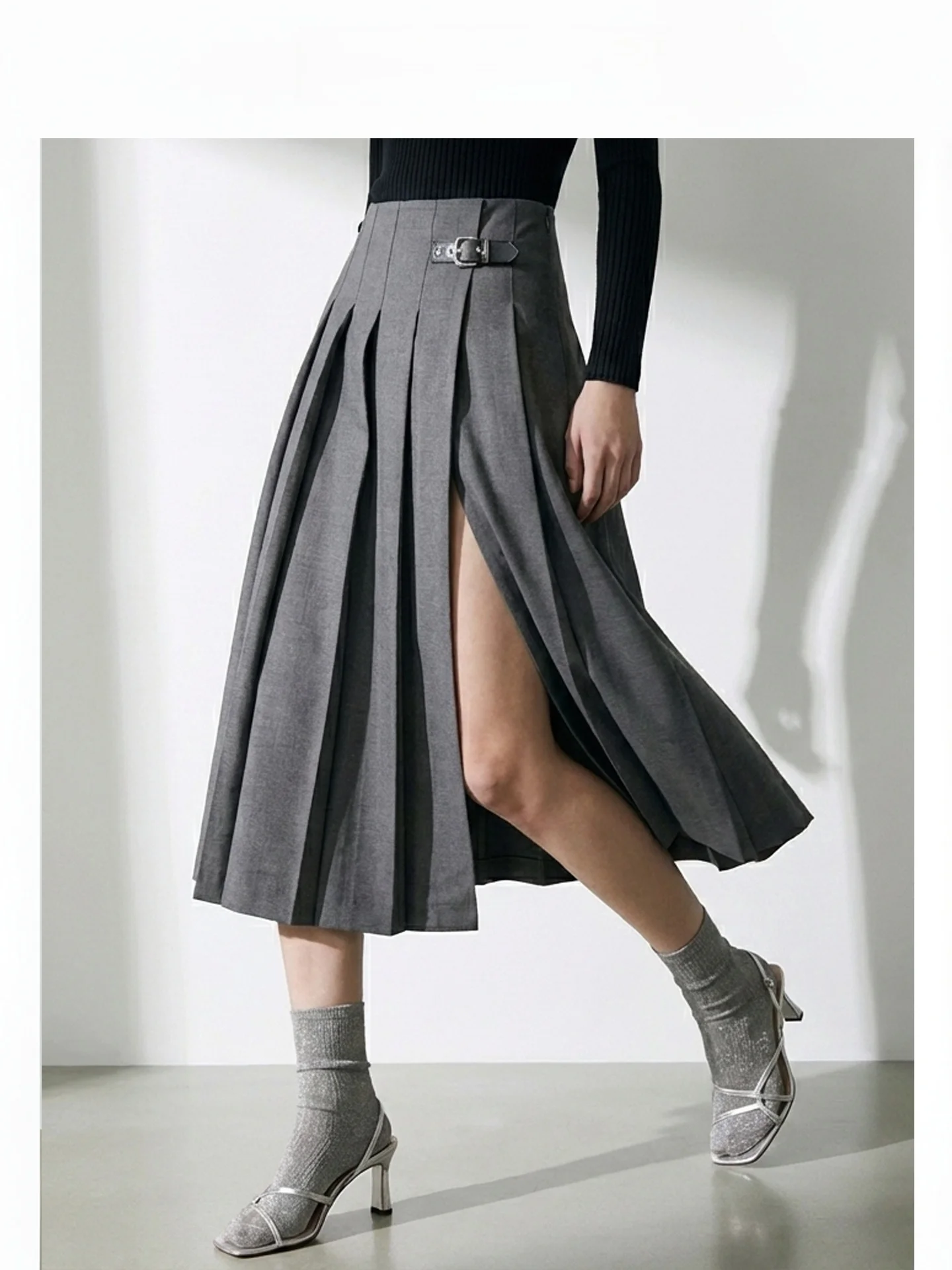 Academy Sle High Waist Pleated Midi Skirt Women's Mid-Length Color Blo Side Waist Belt Slit A-Line Skirt Ci Walk Polyes...
Academy Sle High Waist Pleated Midi Skirt Women's Mid-Length Color Blo Side Waist Belt Slit A-Line Skirt Ci Walk Polyes...