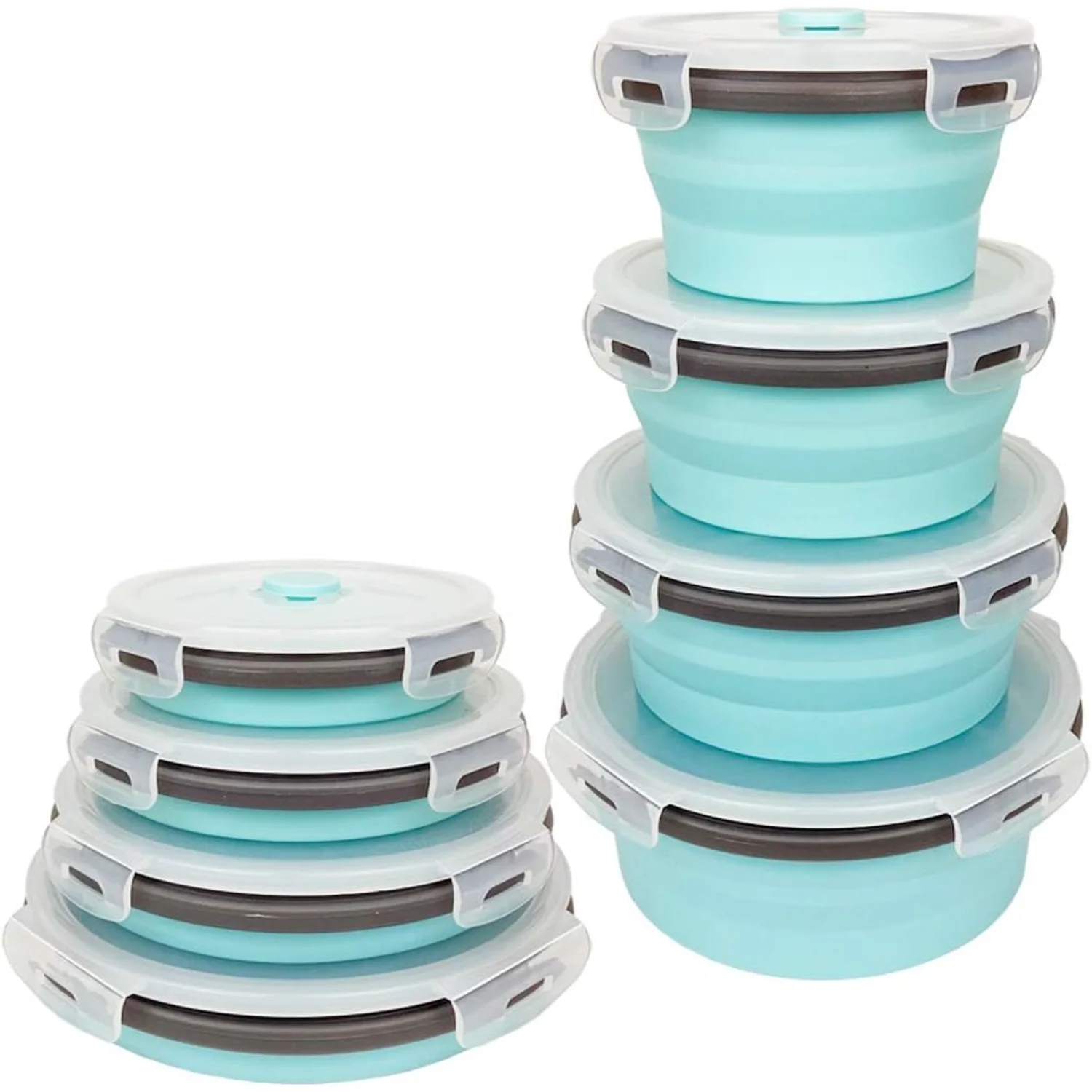 Reusable Silicone Food Containers, Collapsible Cmaping Food Containers, Silicone Bowls Silicone Lunch Containers with Airtight
Reusable Silicone Food Containers, Collapsible Cmaping Food Containers, Silicone Bowls Silicone Lunch Containers with Airtight