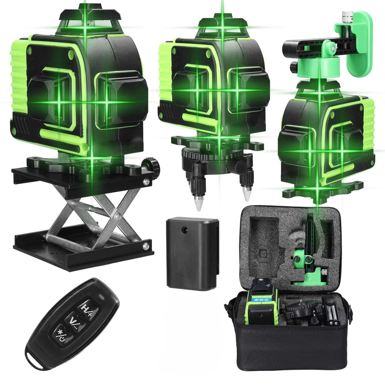 Sticker Level Laser Tool Wall 16 Tools Function Self-leveling Line Home Leveling Omnidirectional Set 360 Lines Green 4D Ground
Sticker Level Laser Tool Wall 16 Tools Function Self-leveling Line Home Leveling Omnidirectional Set 360 Lines Green 4D Ground