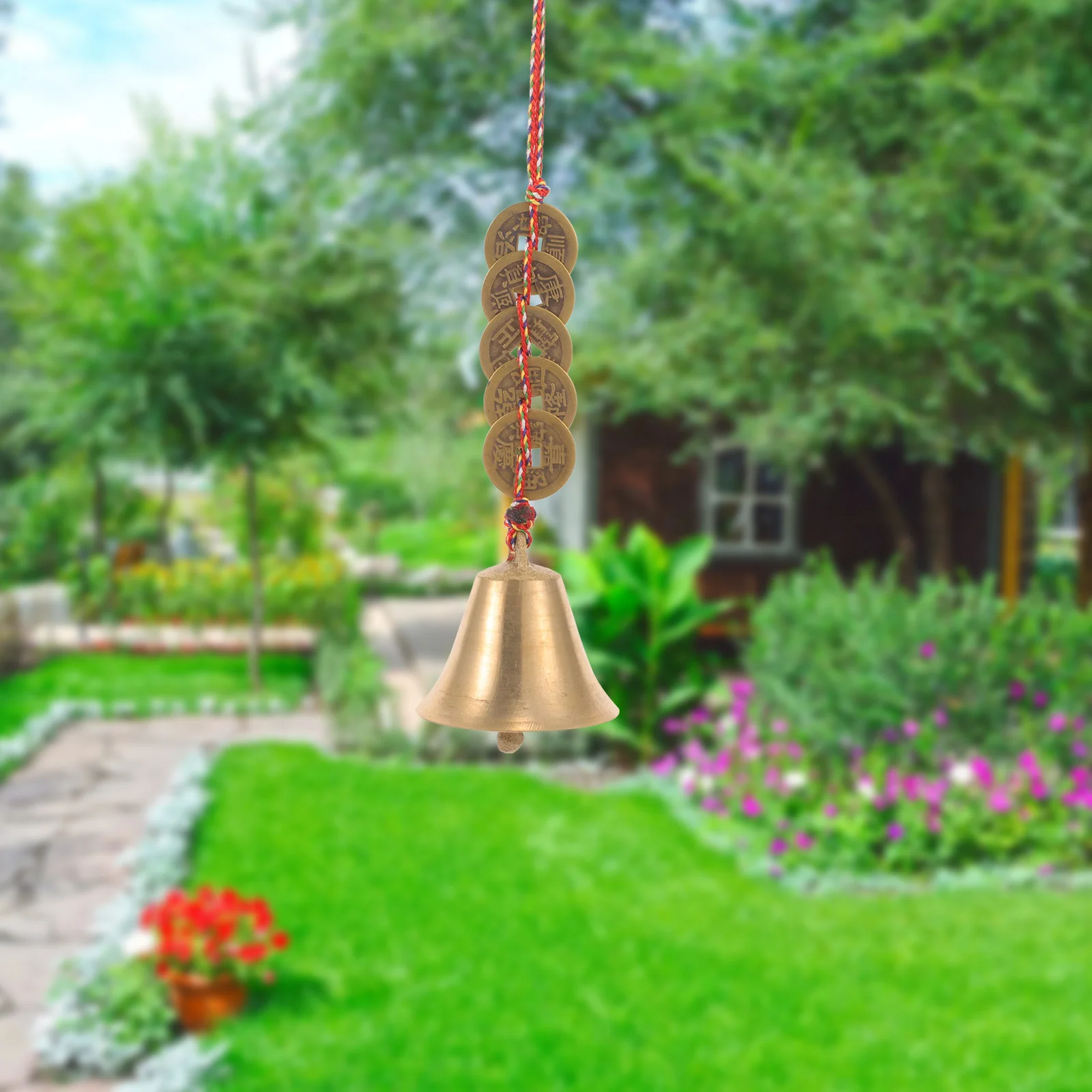 Quirky Outdoor Decor Feng Shui Bell Decoration Coin Charm Vine Leaves with Fairy Lights
Quirky Outdoor Decor Feng Shui Bell Decoration Coin Charm Vine Leaves with Fairy Lights