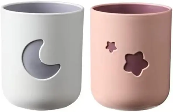 Two-Color Toothbrush Cup Set with Star Moon Pattern, 13.5 oz for Bathroom and Kitchen
Two-Color Toothbrush Cup Set with Star Moon Pattern, 13.5 oz for Bathroom and Kitchen