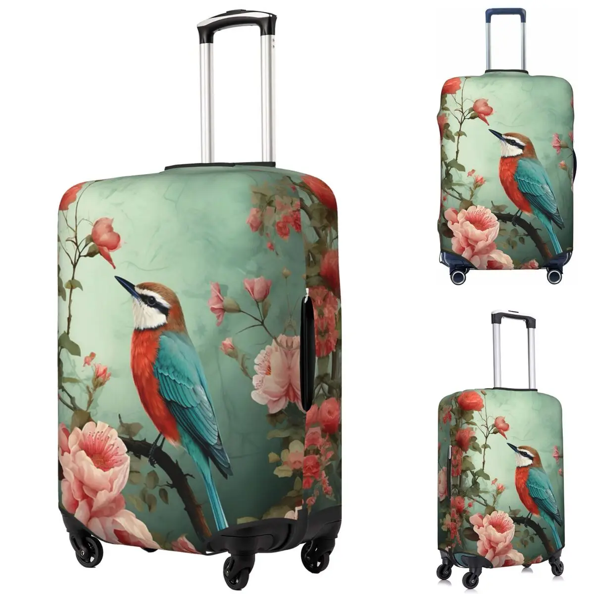 Чехол для чемодана с изображением птицы и цветочным принтом Pretty Birdie Flight 8, защитные эластичные защитные чехлы для дорожного багажа для 18-32 дюймов 
Чехол для чемодана с изображением птицы и цветочным принтом Pretty Birdie Flight 8, защитные эластичные защитные чехлы для дорожного багажа для 18-32 дюймов