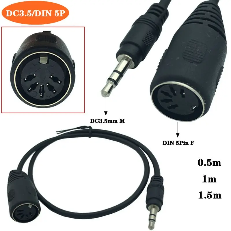 Кабель подключения MIDI DIN 5Pin DC3.5 мм штекер к DIN 5P гнездовой аудио штекер к фотомагнитному аудиовыходу
Кабель подключения MIDI DIN 5Pin DC3.5 мм штекер к DIN 5P гнездовой аудио штекер к фотомагнитному аудиовыходу