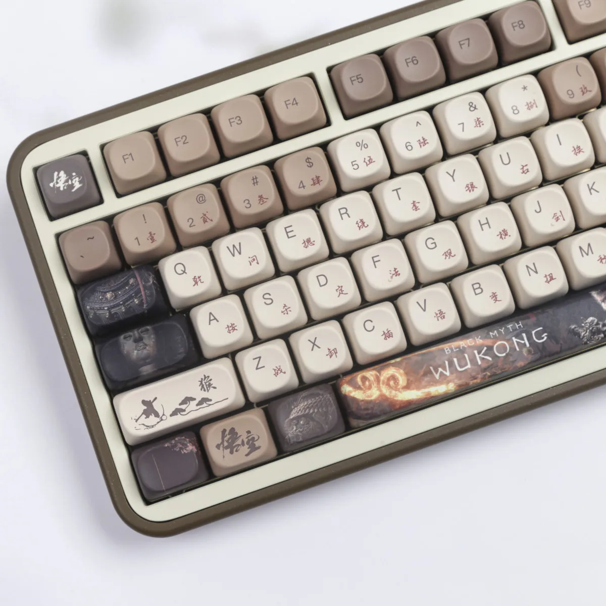 140 key Wukong MOA height PBT sublimation keycap for gaming mechanical keyboard
140 key Wukong MOA height PBT sublimation keycap for gaming mechanical keyboard