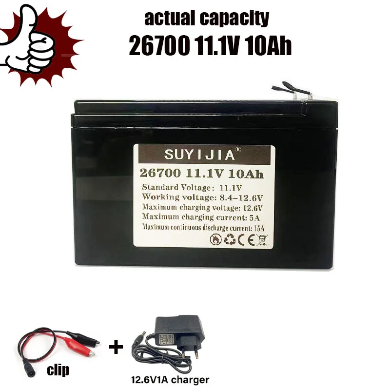 Batterie Au Lithium BMS 26700 Intégrée Adaptée Aux Scooters, Bateaux, Moteurs, Lumières Pour Enfants 12V 10Ah, Capacité Réelle
Batterie Au Lithium BMS 26700 Intégrée Adaptée Aux Scooters, Bateaux, Moteurs, Lumières Pour Enfants 12V 10Ah, Capacité Réelle