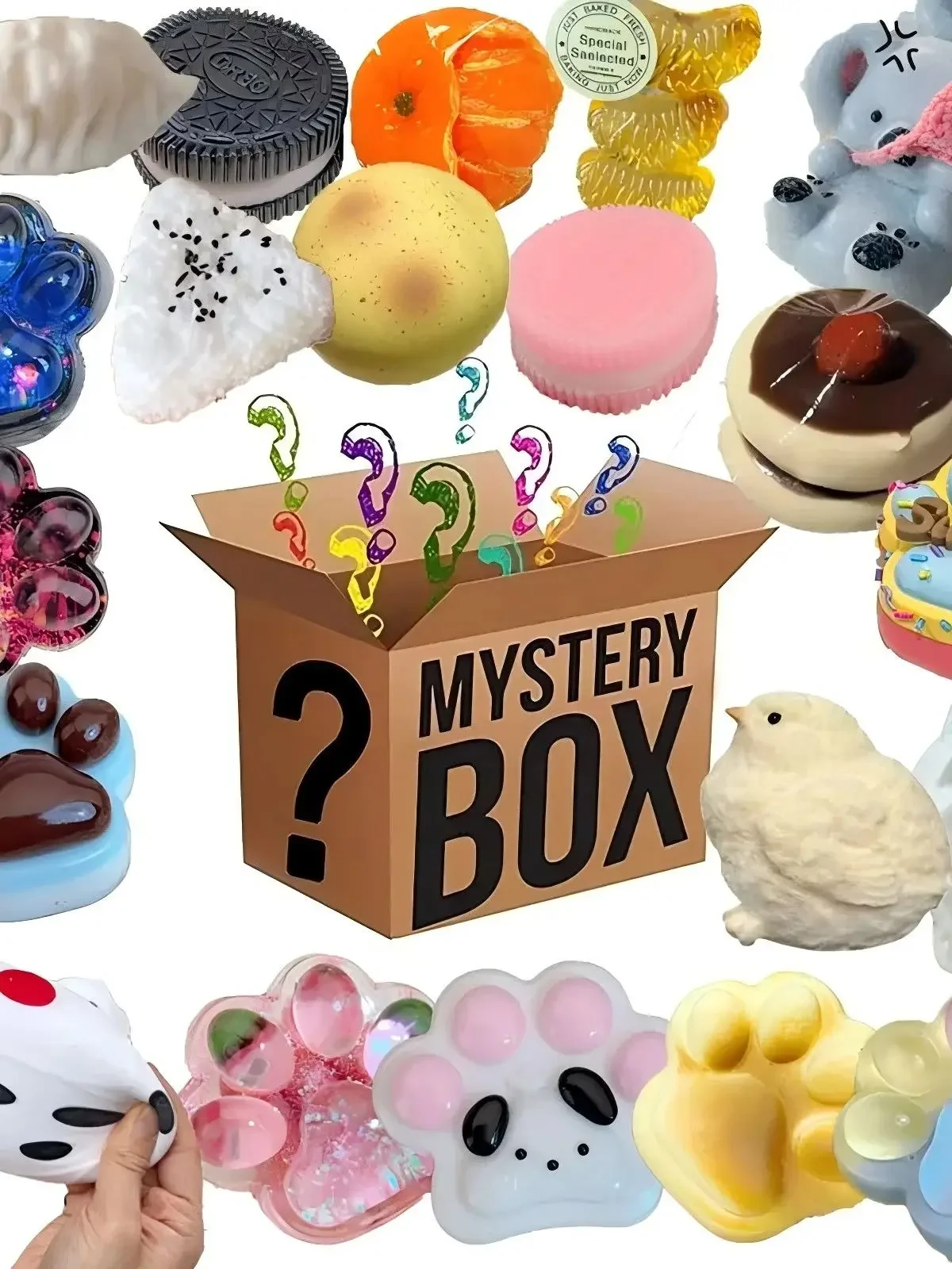 Mystery Fidget Toy Blind Box ,Simulated Food,Antistress Foot Squishy Toy, Squeeze Toy, Mochi Squishy, Stress Reliever Toys
Mystery Fidget Toy Blind Box ,Simulated Food,Antistress Foot Squishy Toy, Squeeze Toy, Mochi Squishy, Stress Reliever Toys