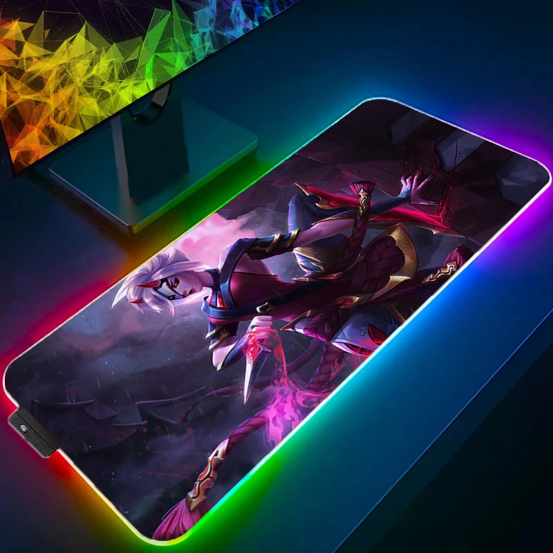 Светодиодный коврик для мыши, игровые аксессуары, RGB коврик для мыши, геймерский ПК, компьютерная клавиатура, настольный коврик L-league of Legends Camille Varmilo
Светодиодный коврик для мыши, игровые аксессуары, RGB коврик для мыши, геймерский ПК, компьютерная клавиатура, настольный коврик L-league of Legends Camille Varmilo