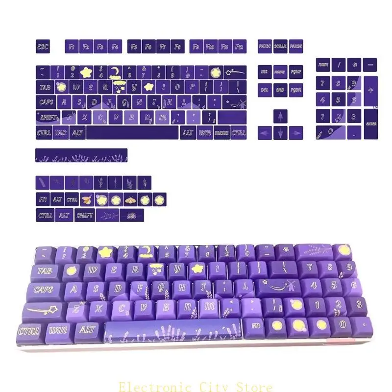 127 Ключевая лаванда тематическая сублимация PBT Dye Cakecap xda Profile Клавки для механических клавиатур Переключатели Hu8d
127 Ключевая лаванда тематическая сублимация PBT Dye Cakecap xda Profile Клавки для механических клавиатур Переключатели Hu8d