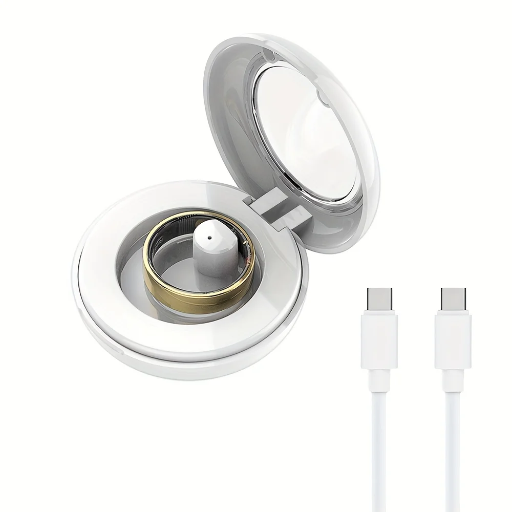 Magnetic Smart Ring Charging Case Fit R03 R06 R08 R09 R10 Smart Ring Magnetic Charging Port(Magnetic Case,Not Wireless Charging)