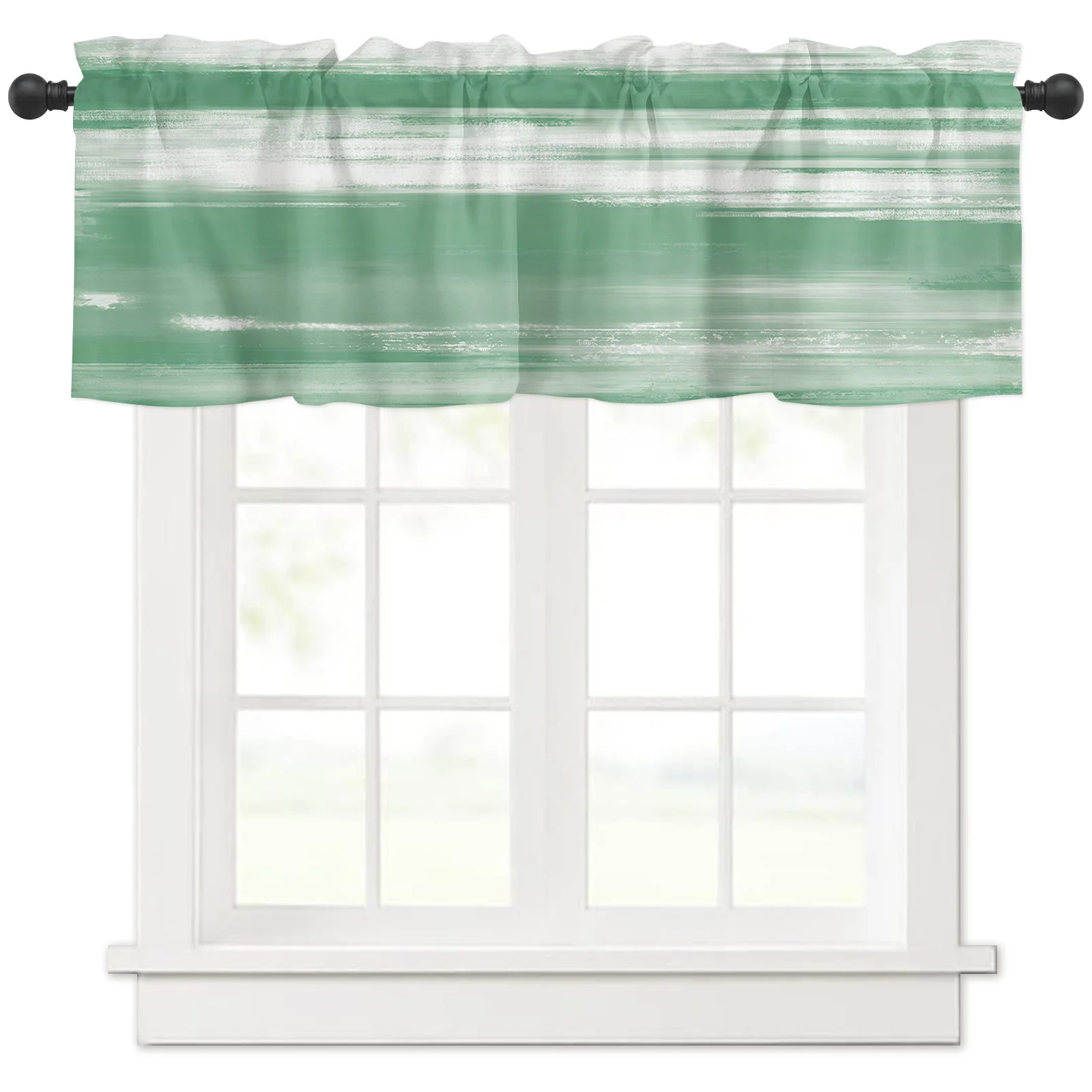 ZEDLIYU Valances for Windows Kitchen Living Room Small Window Valance Green and Grey Abstract Painting 1 Panel
ZEDLIYU Valances for Windows Kitchen Living Room Small Window Valance Green and Grey Abstract Painting 1 Panel