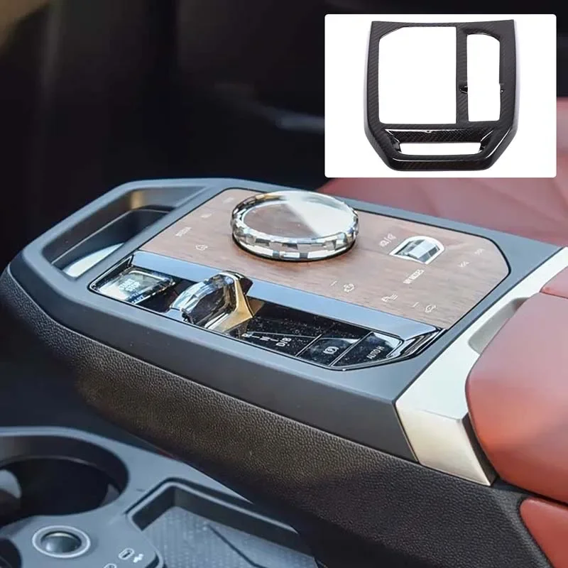 1Pcs Real carbon fiber For BMW ix 2022-2024 car center control gear frame decorative sticker car interior protection accessories
1Pcs Real carbon fiber For BMW ix 2022-2024 car center control gear frame decorative sticker car interior protection accessories