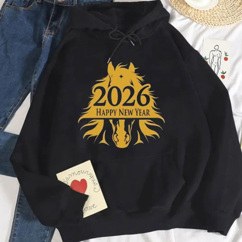2026 Year of The Horse Women Hoodie Lunar Zodiac Hoodie Lucky Horse Youth Pullover Autumn and Winter Keep Warm Tracksuit
2026 Year of The Horse Women Hoodie Lunar Zodiac Hoodie Lucky Horse Youth Pullover Autumn and Winter Keep Warm Tracksuit