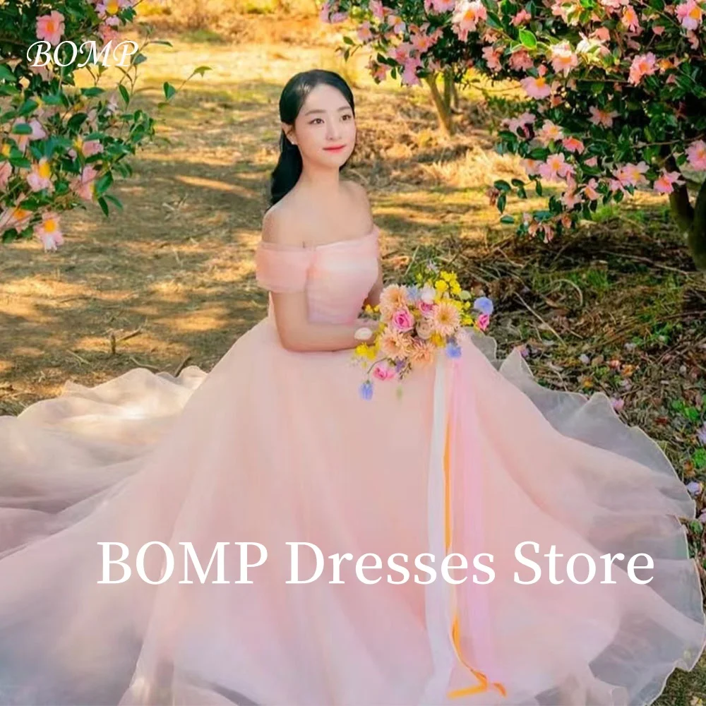 BOMP Elegant Pink Wedding Dress Sweetheart A-Line Off the Shouler Organza Floor Length Bridal Gown Korea Photo Shoot Customized
BOMP Elegant Pink Wedding Dress Sweetheart A-Line Off the Shouler Organza Floor Length Bridal Gown Korea Photo Shoot Customized