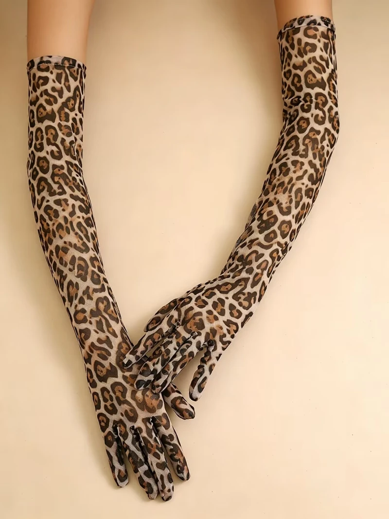 Long Mesh Leopard Gloves Stretch Full Finger Arm Sleeves Club Party Cosplay Evening Dress Sunscreen Driving Gloves
Long Mesh Leopard Gloves Stretch Full Finger Arm Sleeves Club Party Cosplay Evening Dress Sunscreen Driving Gloves