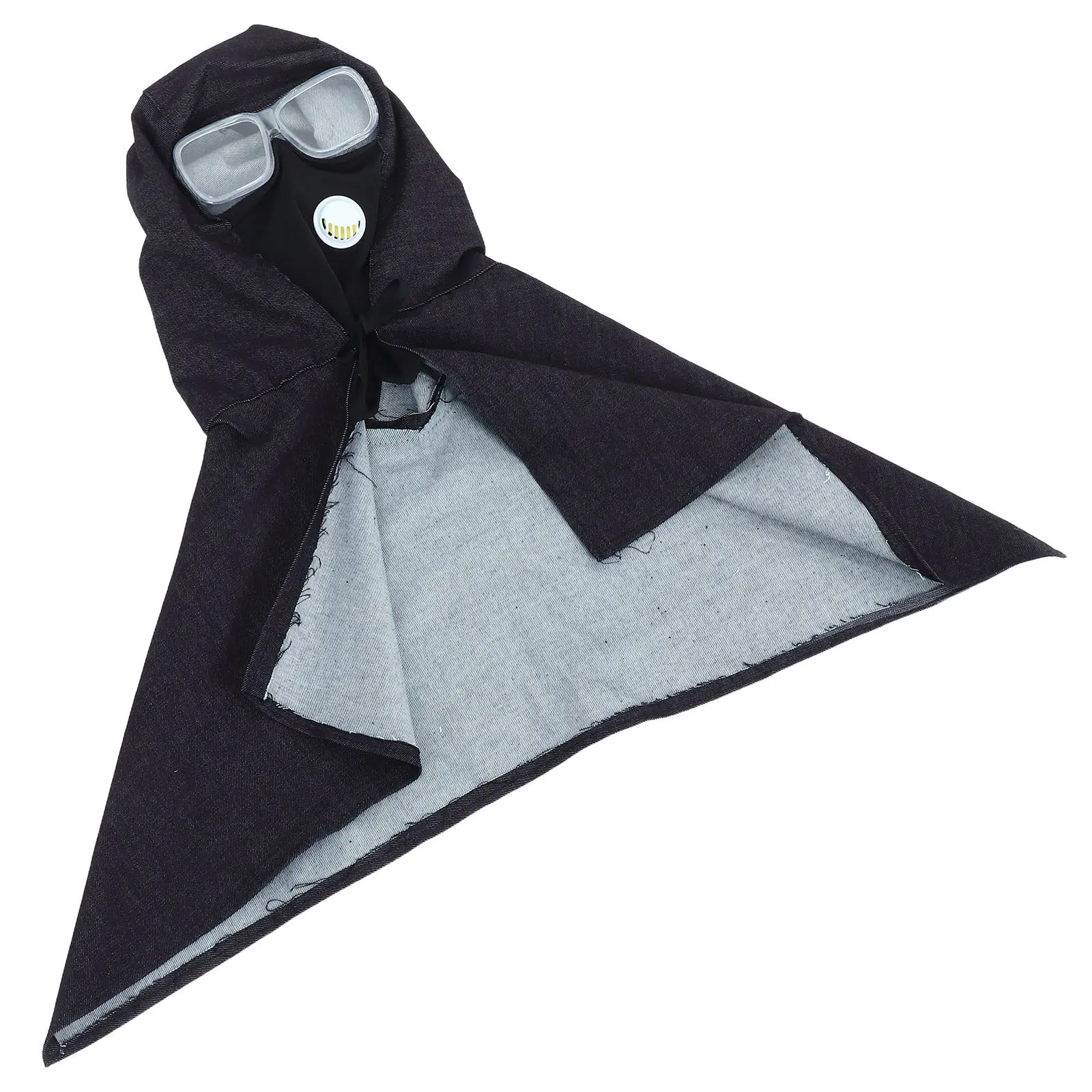 Denim Shawl Hood Unisex Breathable Protective Gear Sandblasting Woodworking DIY Painting with Clear Goggles Eye Protection Mask
Denim Shawl Hood Unisex Breathable Protective Gear Sandblasting Woodworking DIY Painting with Clear Goggles Eye Protection Mask