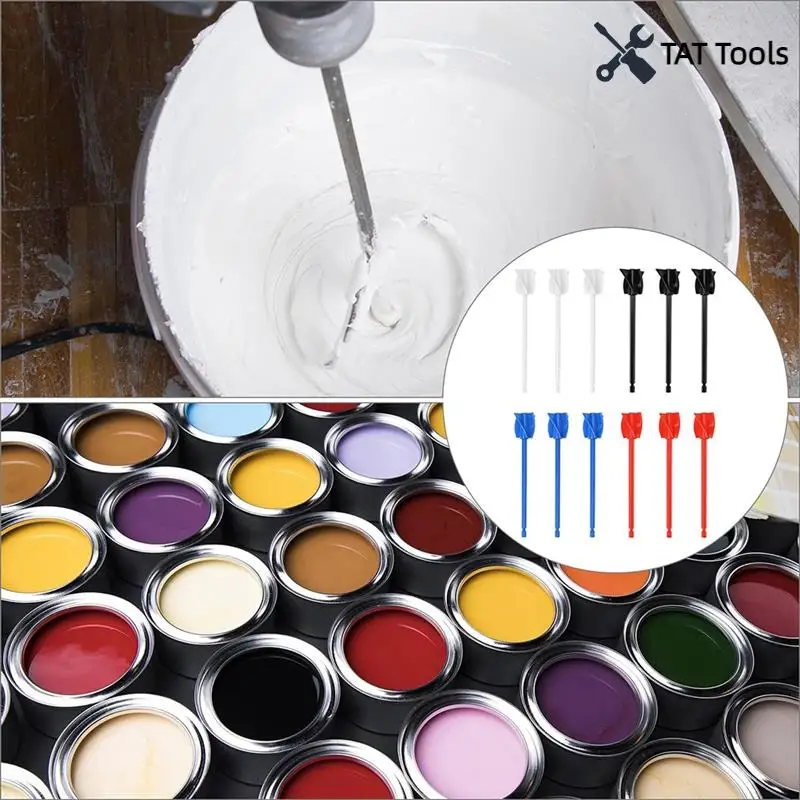 Epoxy Mixer Attachment For Drill, 12-Piece Set - Helix Paddles, Paint Stirrers Drill Attachment, 6.5-Inch
Epoxy Mixer Attachment For Drill, 12-Piece Set - Helix Paddles, Paint Stirrers Drill Attachment, 6.5-Inch