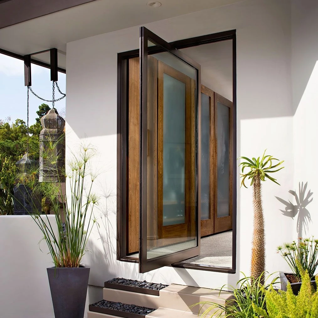 Simple Modern Style Pivot Door with Aluminum Alloy Soundproof Waterproof Rustproof Pivot Door Customized Size for House Villa
Simple Modern Style Pivot Door with Aluminum Alloy Soundproof Waterproof Rustproof Pivot Door Customized Size for House Villa
