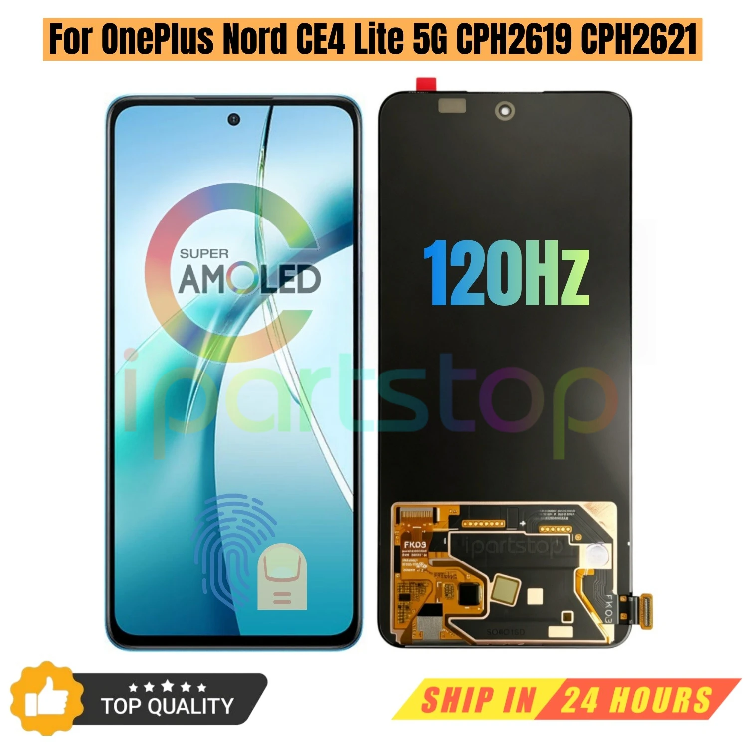 iParts Replacement New Display for OnePlus Nord CE4 Lite 5G CPH2619 CPH2621 120Hz AMOLED Touch Screen Frame Assembly OEM
iParts Replacement New Display for OnePlus Nord CE4 Lite 5G CPH2619 CPH2621 120Hz AMOLED Touch Screen Frame Assembly OEM