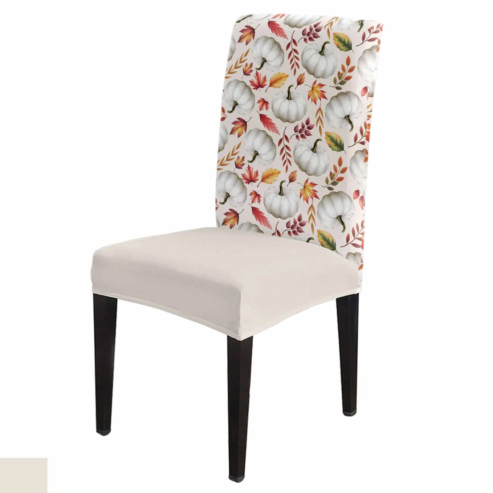 Autumn White Pumpkin Maple Leaf Spandex Chair Cover Office Banquet Chair Protector Cover Stretch Chair Cover for Dining Room
Autumn White Pumpkin Maple Leaf Spandex Chair Cover Office Banquet Chair Protector Cover Stretch Chair Cover for Dining Room