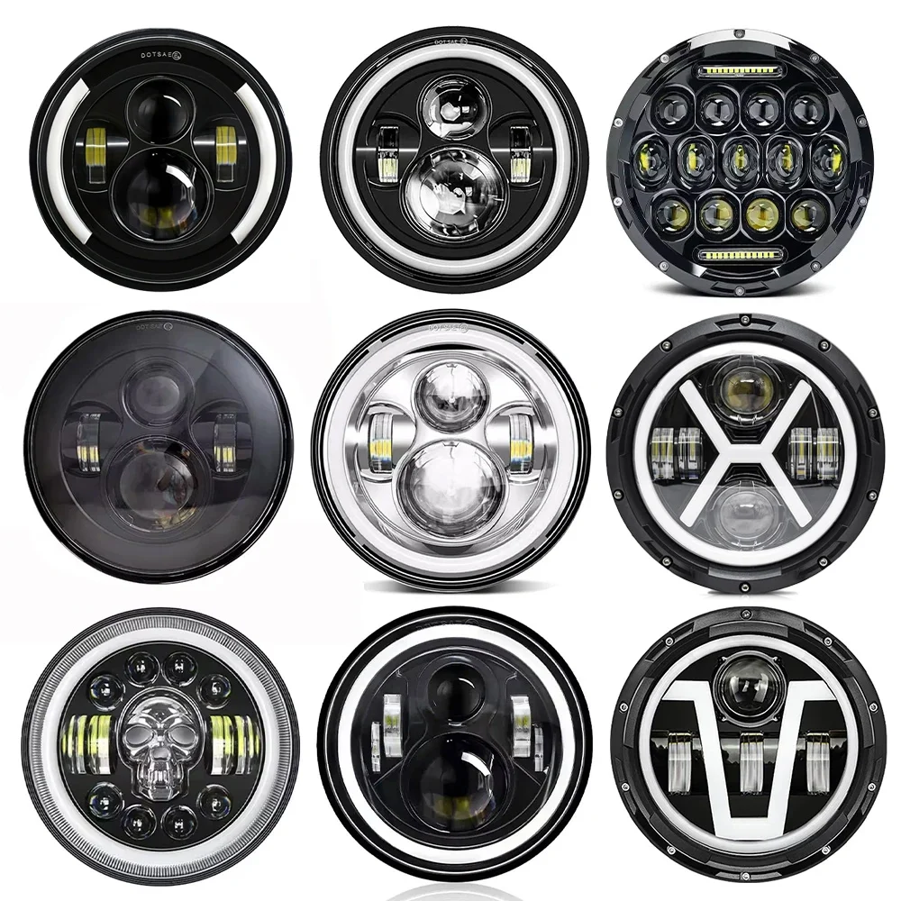 7 Inch LED Car Moto Headlights for Jeep Wrangler JK JL TJ Halo DRL RGB High Low Beam Turn Signal DOT Plug & Play Multi Styles
7 Inch LED Car Moto Headlights for Jeep Wrangler JK JL TJ Halo DRL RGB High Low Beam Turn Signal DOT Plug & Play Multi Styles