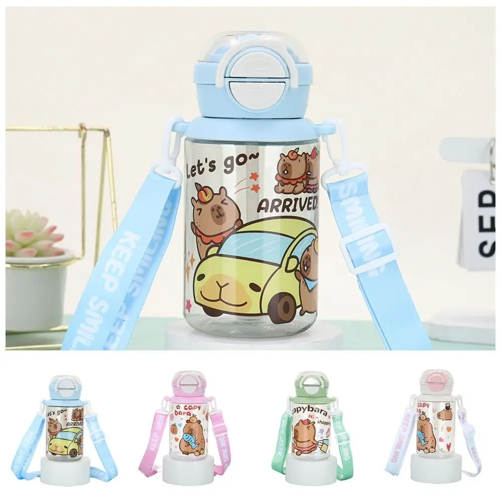 500ml Capybara Water Bottles Cartoon Large Capacity Transparent Plastic Cup with Lid Straw with Shoulder Strap
500ml Capybara Water Bottles Cartoon Large Capacity Transparent Plastic Cup with Lid Straw with Shoulder Strap