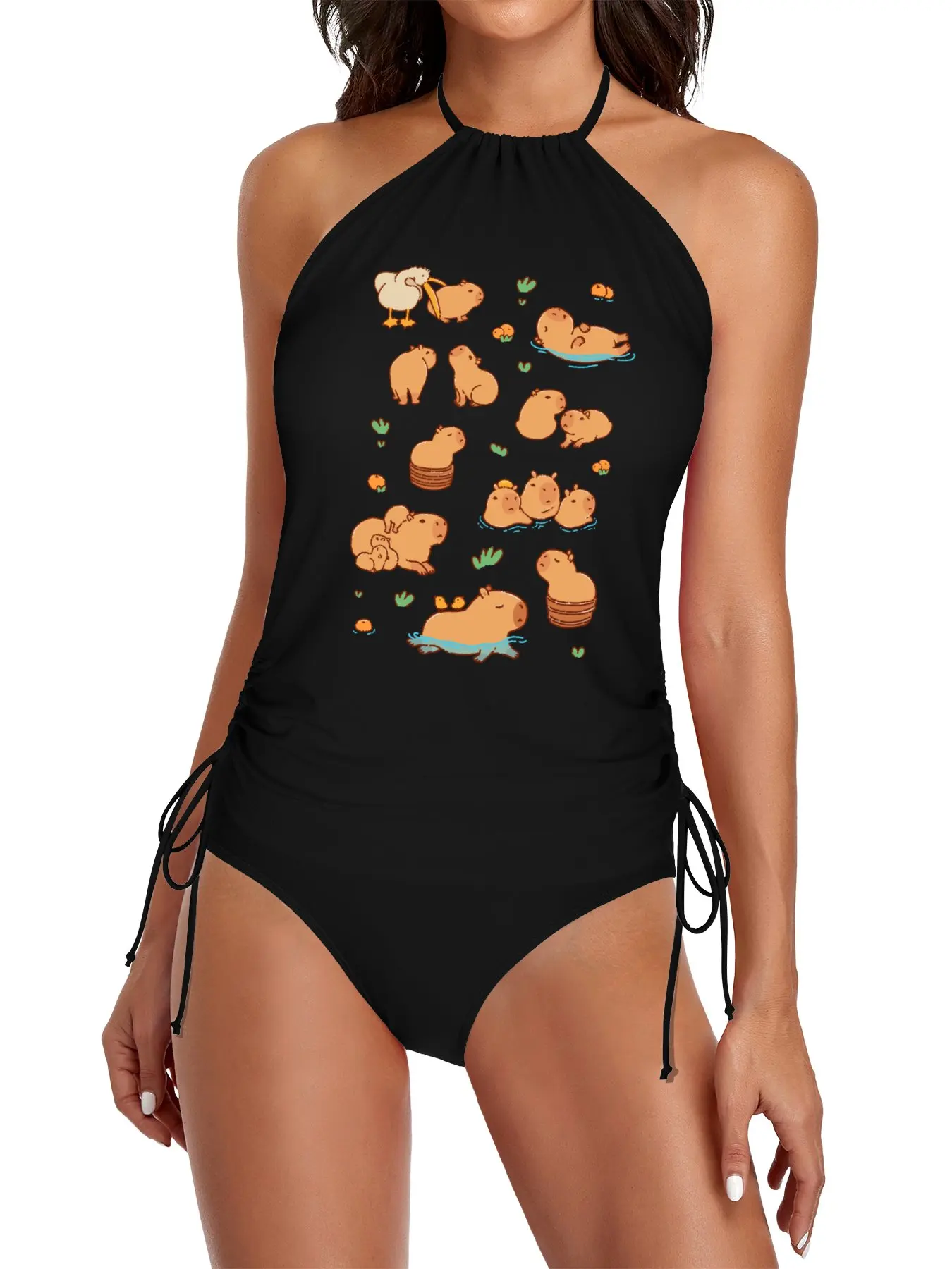 Cute capybara art, illustration seamless pattern Split Swimsuit Set women's trikini 2025 woman swimwear Women's summer suits
Cute capybara art, illustration seamless pattern Split Swimsuit Set women's trikini 2025 woman swimwear Women's summer suits
