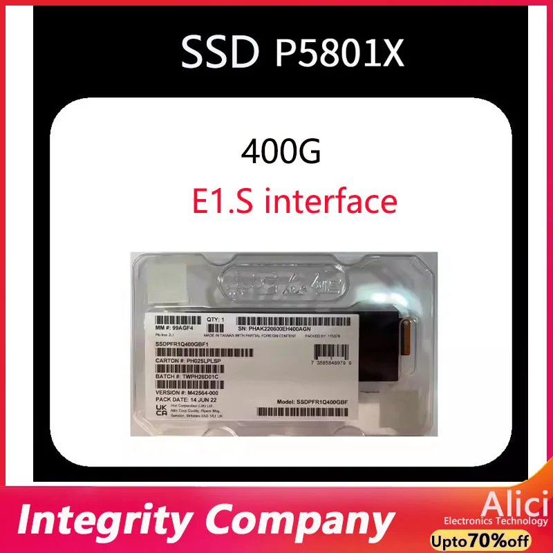 for Intel Optane P5801X 400G E1.S 4.0 interface enterprise-level solid-state drive brand new original SSDPFR1Q400GBF1
for Intel Optane P5801X 400G E1.S 4.0 interface enterprise-level solid-state drive brand new original SSDPFR1Q400GBF1
