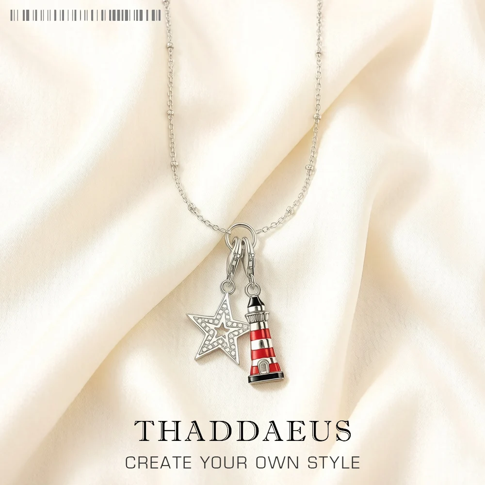 Charm Necklace Star & Lighthouse,Summer Fashion Jewelry Europe 925 Sterling Silver Bijoux Trendy Gift For Women
Charm Necklace Star & Lighthouse,Summer Fashion Jewelry Europe 925 Sterling Silver Bijoux Trendy Gift For Women