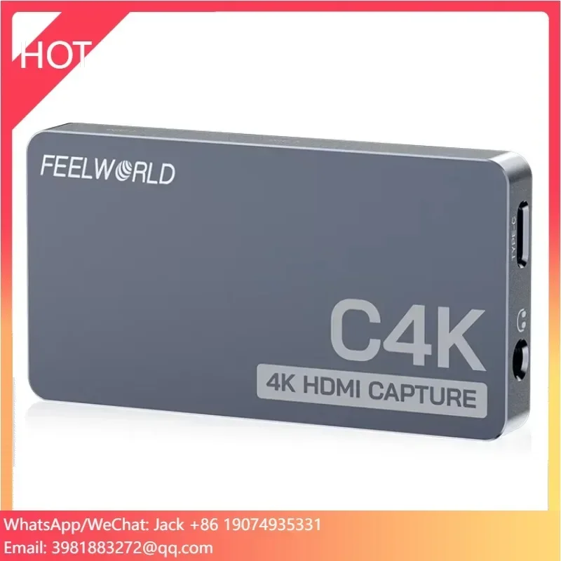 FEEWORLD C4K Lightweight 4K 60Hz in and Out USB-C Plug and Play USB Capture Card for Streaming Gaming Video Conference
FEEWORLD C4K Lightweight 4K 60Hz in and Out USB-C Plug and Play USB Capture Card for Streaming Gaming Video Conference