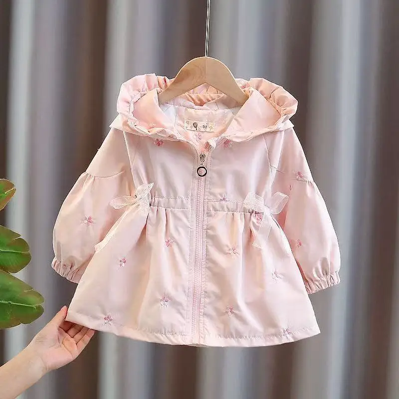 Kids Girls Windbreaker Medium Length Coat Spring and Autumn New Children's Fashion Hooded Coat Little Girl Trench Coat 90-130CM
Kids Girls Windbreaker Medium Length Coat Spring and Autumn New Children's Fashion Hooded Coat Little Girl Trench Coat 90-130CM