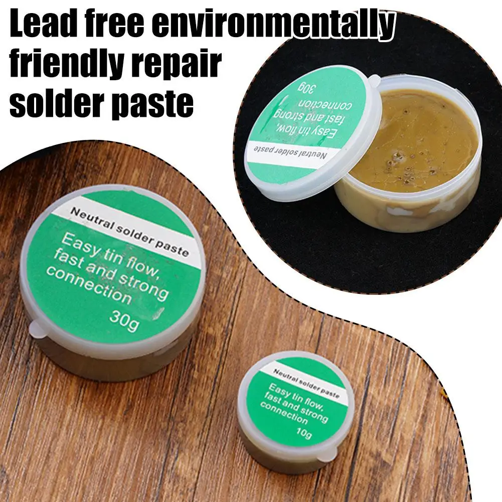 8/10/30g Solder Lead-free Solder Paste Environmentally Soldering Easy Paste Solder Cleaning Repair Paste Patch Iron Friendl R8I8
8/10/30g Solder Lead-free Solder Paste Environmentally Soldering Easy Paste Solder Cleaning Repair Paste Patch Iron Friendl R8I8