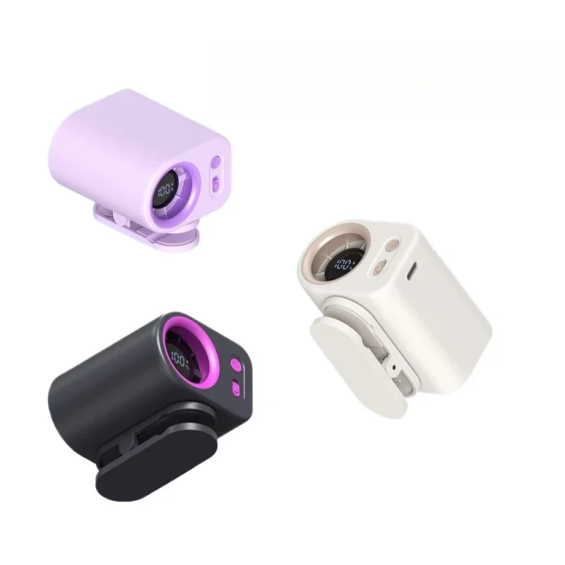 USB Rechargeable LED Display Personal Mini Fan - Portable Air-Cooled Wearable Small Fan with Waist Clip for On-the-Go Cooling
USB Rechargeable LED Display Personal Mini Fan - Portable Air-Cooled Wearable Small Fan with Waist Clip for On-the-Go Cooling