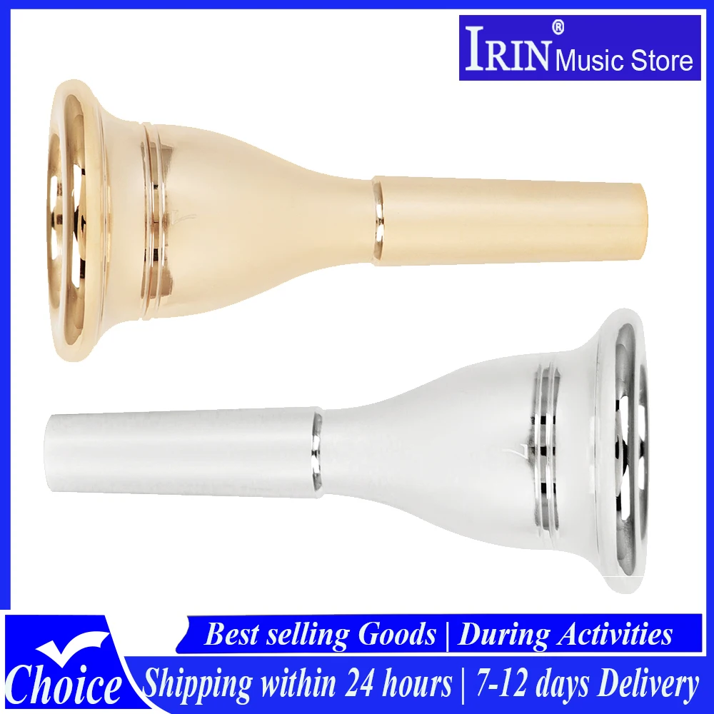 IRIN No. 7 Tuba Mouthpiece Brass Tuba Trumpet 13.3 mm Mouthpiece Large Horn Brass Instrument Parts & Accessory Silver Golden
IRIN No. 7 Tuba Mouthpiece Brass Tuba Trumpet 13.3 mm Mouthpiece Large Horn Brass Instrument Parts & Accessory Silver Golden