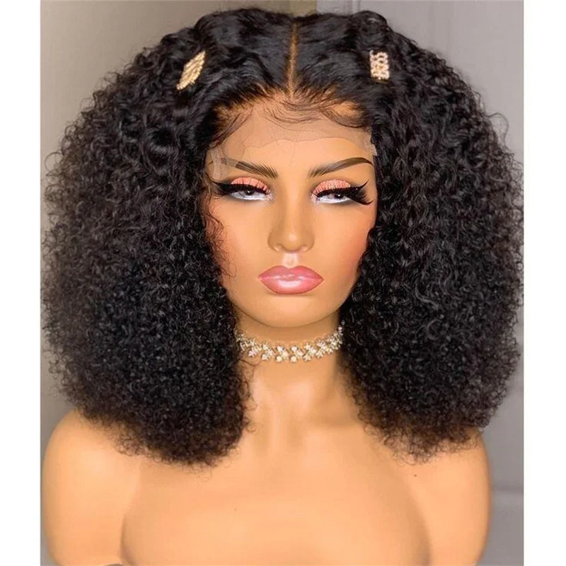 Soft Natural Black 180Density 26Inch Long Kinky Curly Lace Front Wig For Women BabyHair Heat Resistant Glueless Preplucked Daily
Soft Natural Black 180Density 26Inch Long Kinky Curly Lace Front Wig For Women BabyHair Heat Resistant Glueless Preplucked Daily