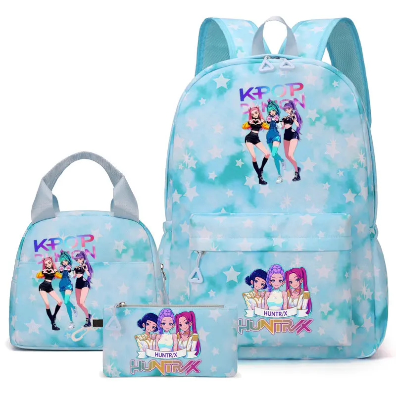 KPop Demon Hunters Backpack Cartoon Backpack Teens Student Bag Cartoon Laptop Book Bag Travel Mochilas Travel Bag 3Pcs/Set
KPop Demon Hunters Backpack Cartoon Backpack Teens Student Bag Cartoon Laptop Book Bag Travel Mochilas Travel Bag 3Pcs/Set