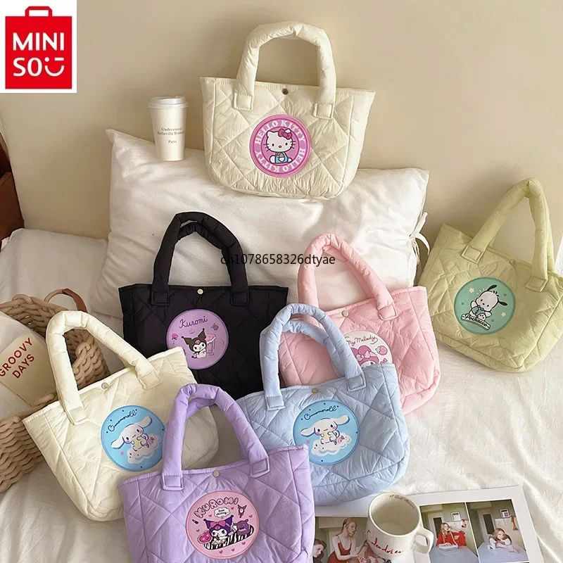 MINISO 2024 Fashion New Cartoon Hello Kitty Student Cotton Bag Sweet and Fresh Large Capacity Versatile Tote Bag
MINISO 2024 Fashion New Cartoon Hello Kitty Student Cotton Bag Sweet and Fresh Large Capacity Versatile Tote Bag