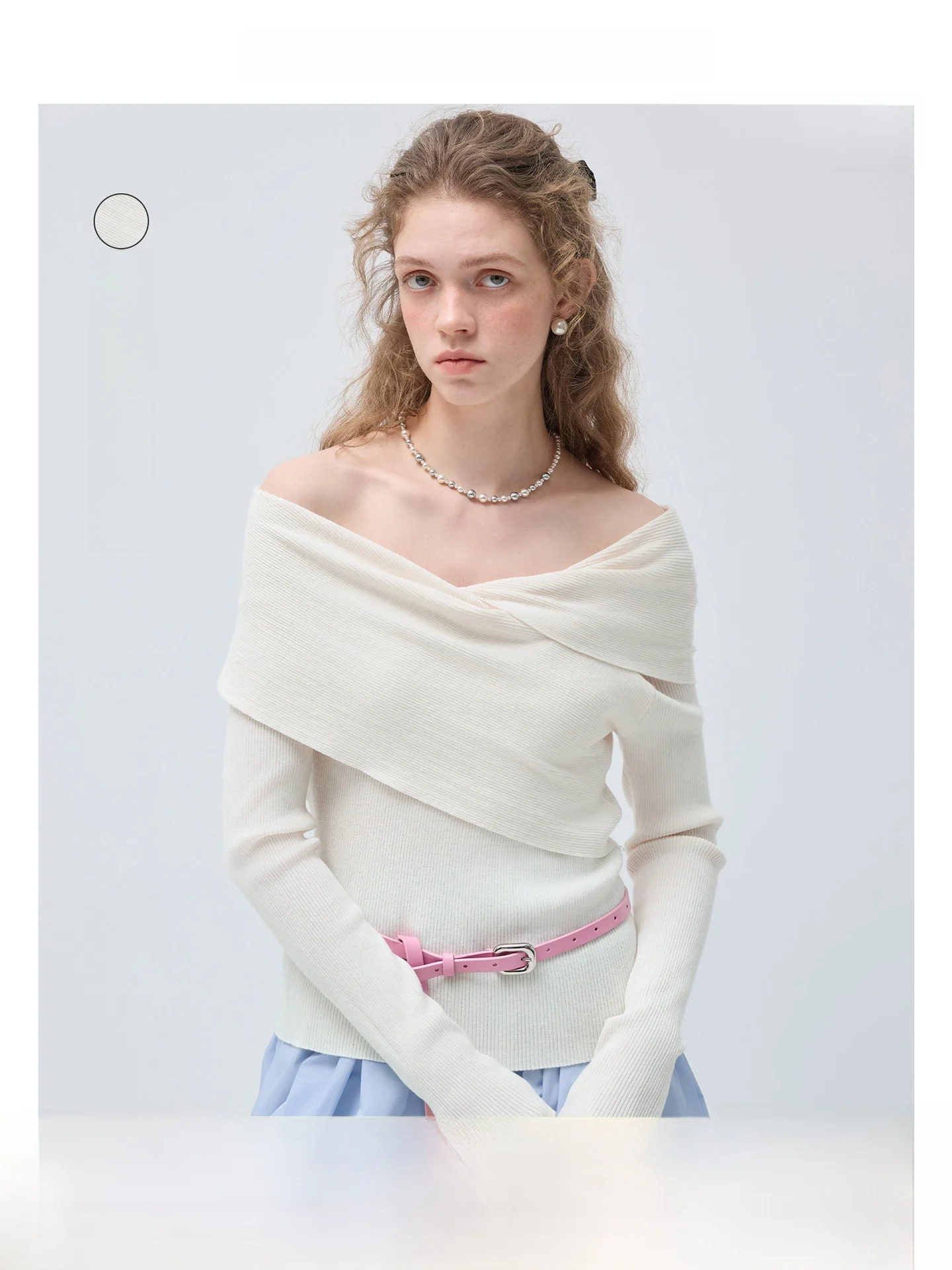 Vega Chang Women's Woolen Sweater One-Shoulder Korean Style Versatile Spring New Arrival Soft Comfortable Long Sleeve Top
Vega Chang Women's Woolen Sweater One-Shoulder Korean Style Versatile Spring New Arrival Soft Comfortable Long Sleeve Top