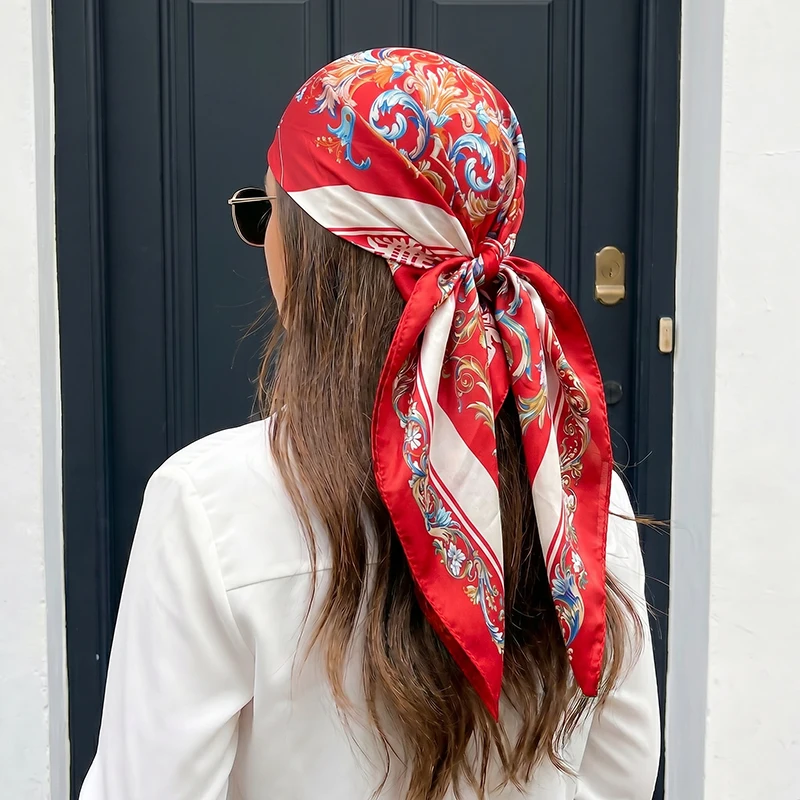 Luxury Satin Square Scarf Baroque Scroll Floral Hijab Soft Bandana for Women Vacation Beach Headscarf Neck Wrap Hair Accessory
Luxury Satin Square Scarf Baroque Scroll Floral Hijab Soft Bandana for Women Vacation Beach Headscarf Neck Wrap Hair Accessory