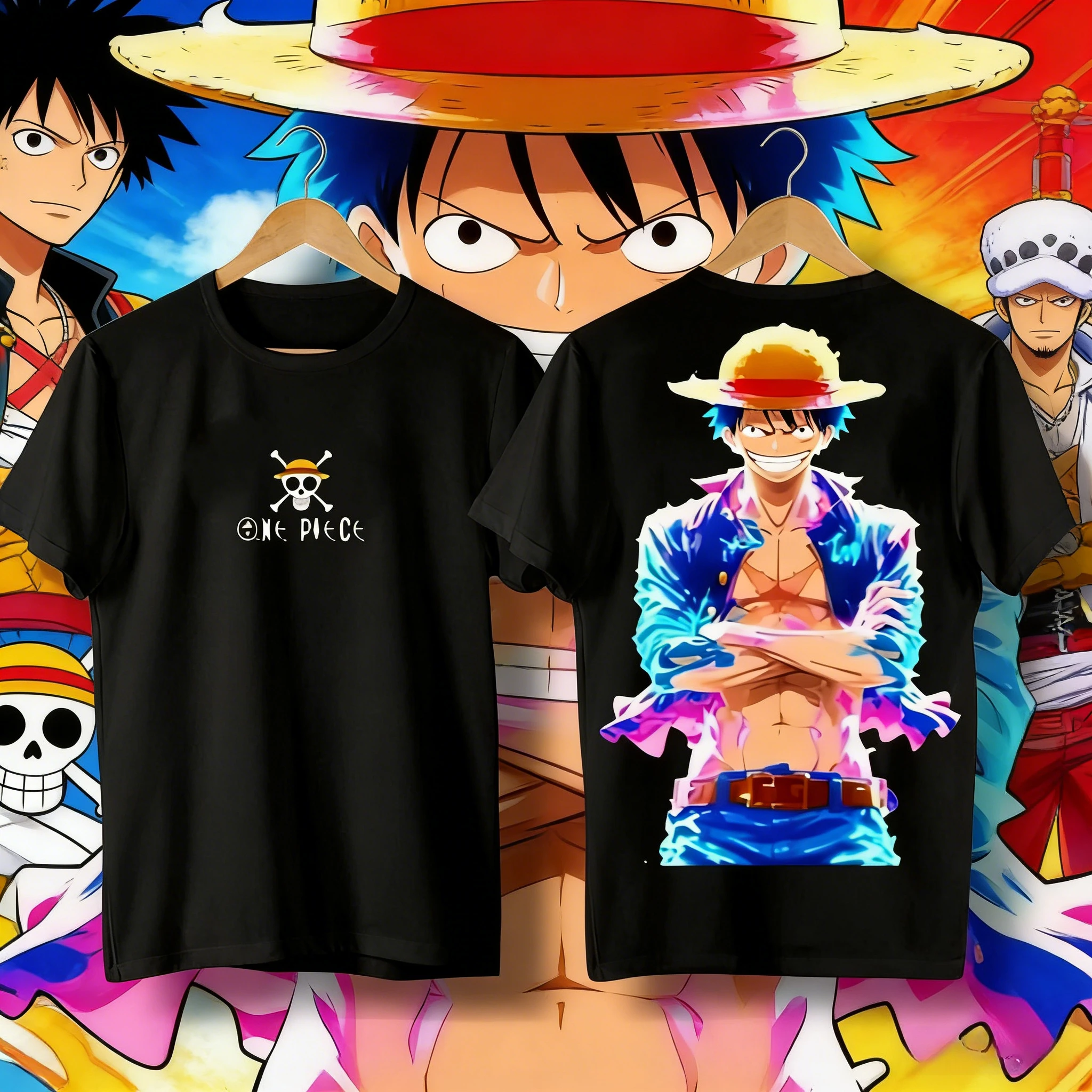 Летняя коллекция 2026: Футболка оверсайз из 100% хлопка с принтом One Piece Luffy "Colorful Neon" для взрослых и детей
Летняя коллекция 2026: Футболка оверсайз из 100% хлопка с принтом One Piece Luffy "Colorful Neon" для взрослых и детей