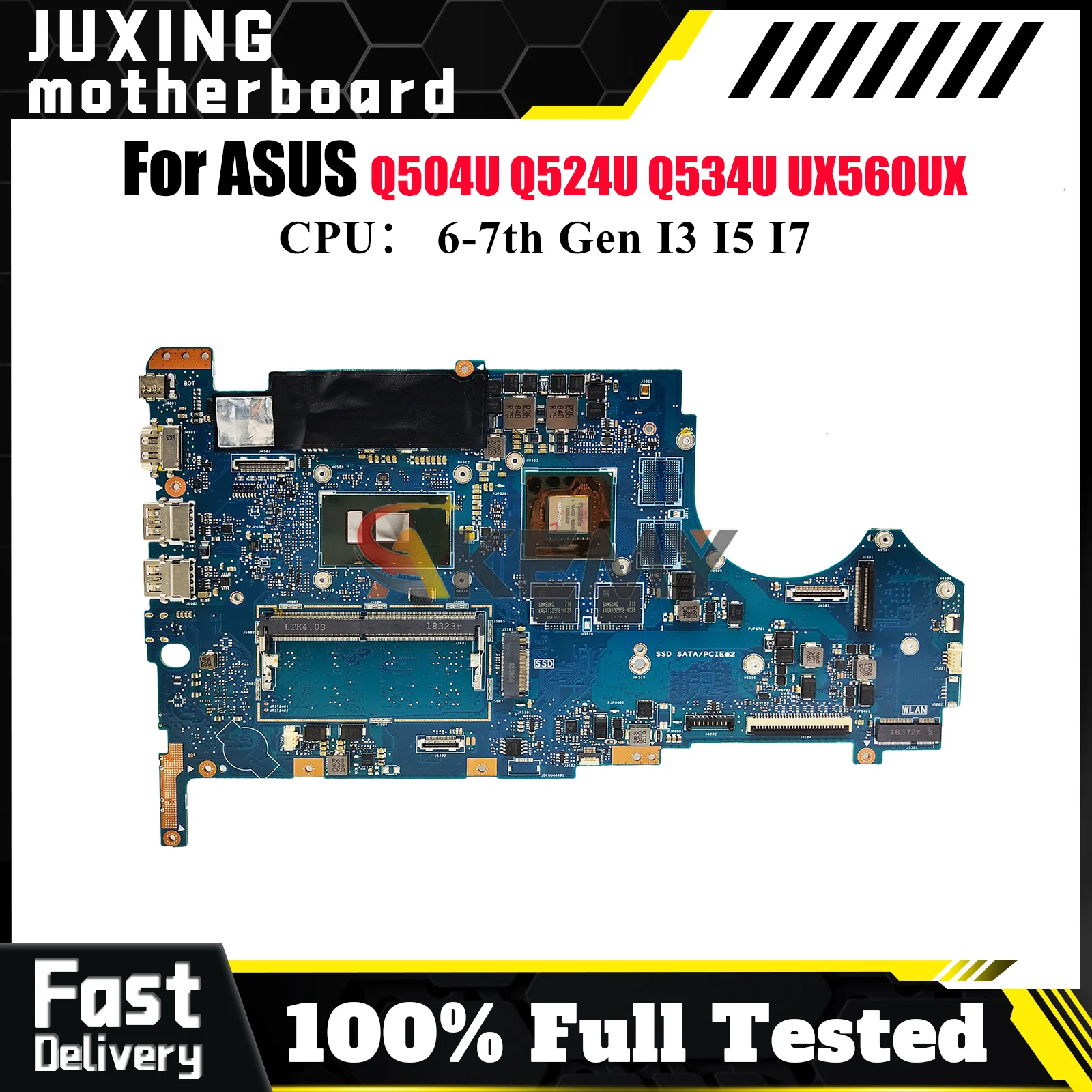 UX560UX Материнская плата для ноутбука ASUS ZenBook Q524U Q504U UX560UQ UX560U Q534U UX560UQK UX560UXK UX560UX Материнская плата с процессором I3 I5 I7 
UX560UX Материнская плата для ноутбука ASUS ZenBook Q524U Q504U UX560UQ UX560U Q534U UX560UQK UX560UXK UX560UX Материнская плата с процессором I3 I5 I7