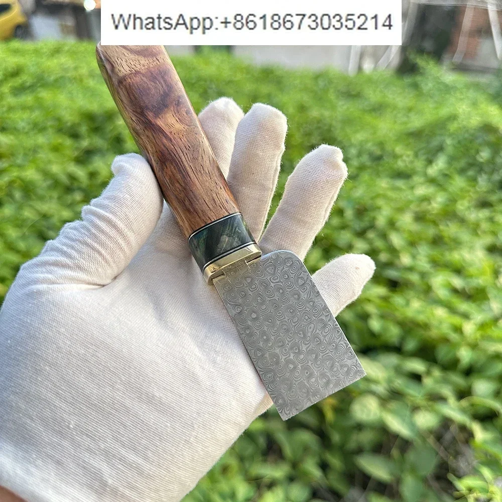 Leather Cutter Thinning Knife Sharp Damascus Steel Blade with Rosewood handle DIY Leathercraft Goods Making Tools
Leather Cutter Thinning Knife Sharp Damascus Steel Blade with Rosewood handle DIY Leathercraft Goods Making Tools