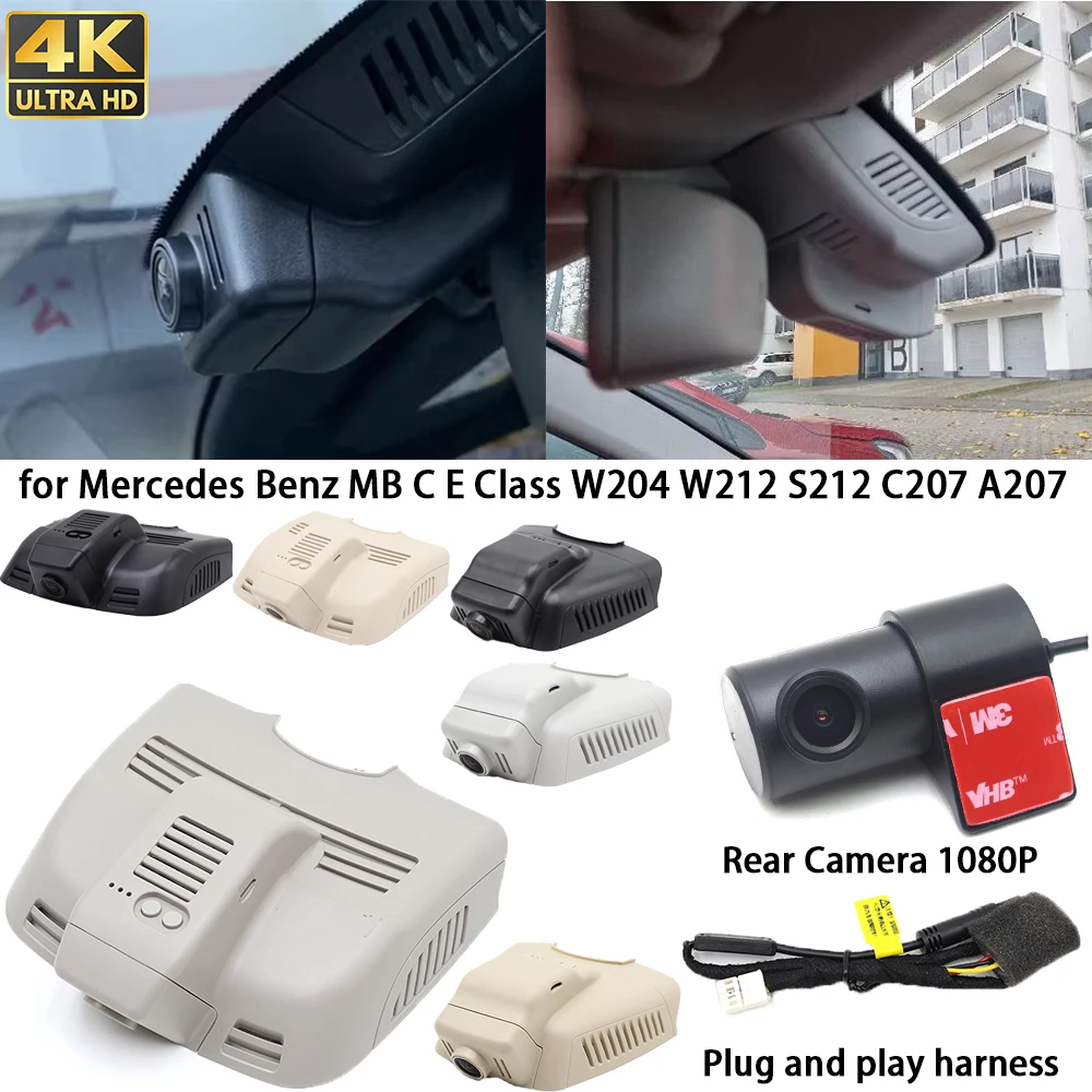 for Mercedes Benz MB C E Class W204 W212 S212 C207 A207 4K Dash Cam Front Rear Camera DVR Plug and Play Recorder Wifi 24h Record
for Mercedes Benz MB C E Class W204 W212 S212 C207 A207 4K Dash Cam Front Rear Camera DVR Plug and Play Recorder Wifi 24h Record